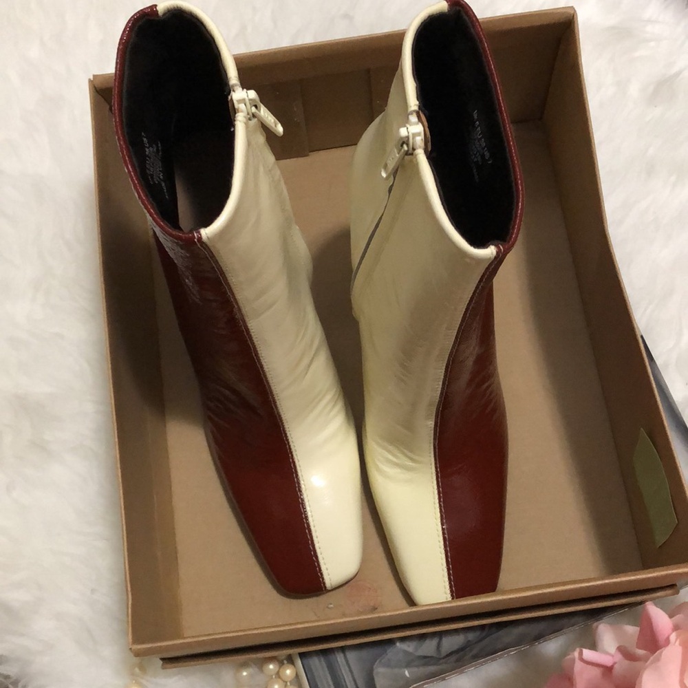 BNIB • ASOS • Two-Tone Leather Ankle Boots - Picture 10 of 15